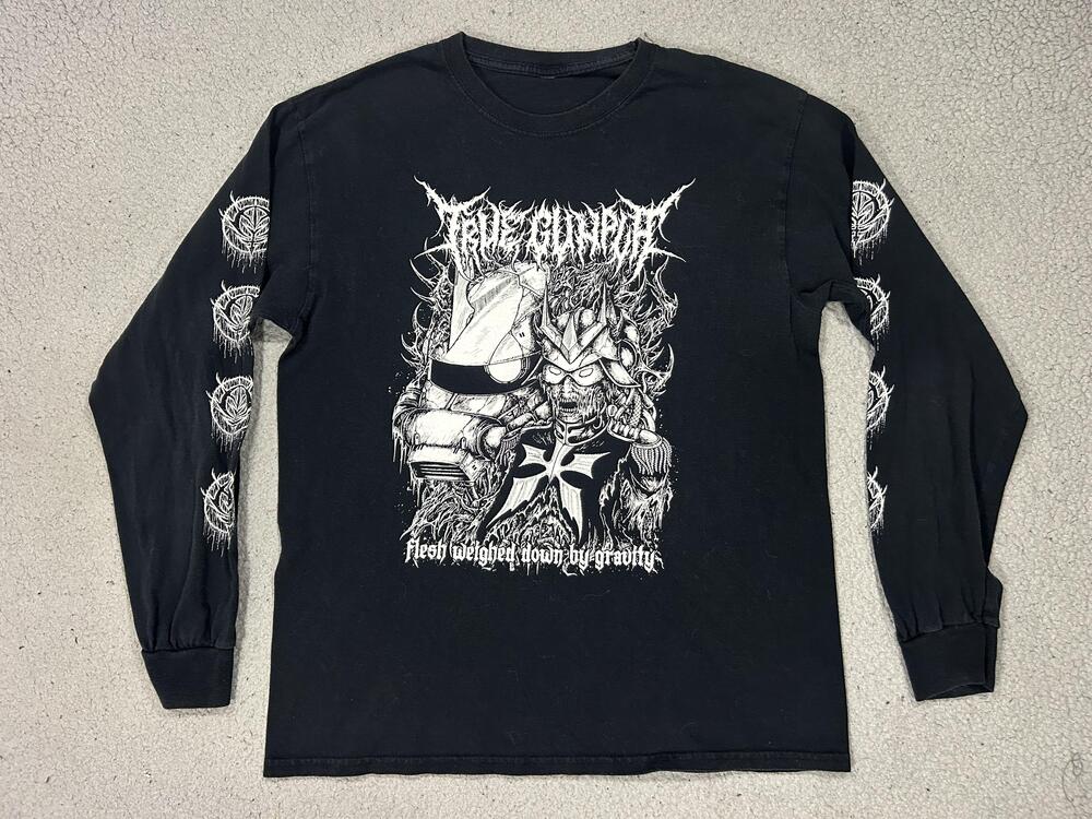 Gundam Anime Mens Large Black Long Sleeve Zechs Merquise Zombie